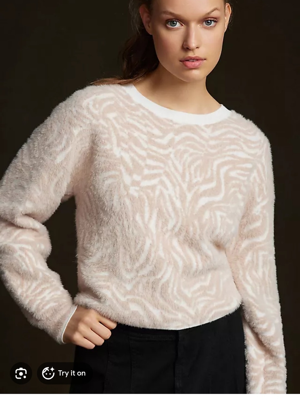 Pilcro Animal Eyelash Sweater